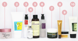 complete set for skincare routine